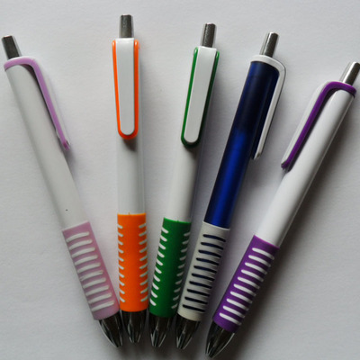 【廠家批發 優質塑料掛鉤按動圓珠筆 廣告筆】價格,廠家,圖片,圓珠筆、原子筆,桐廬燁豪筆業-